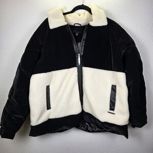 Peace Love World Black Label Showstopper Coat in Black Size XL